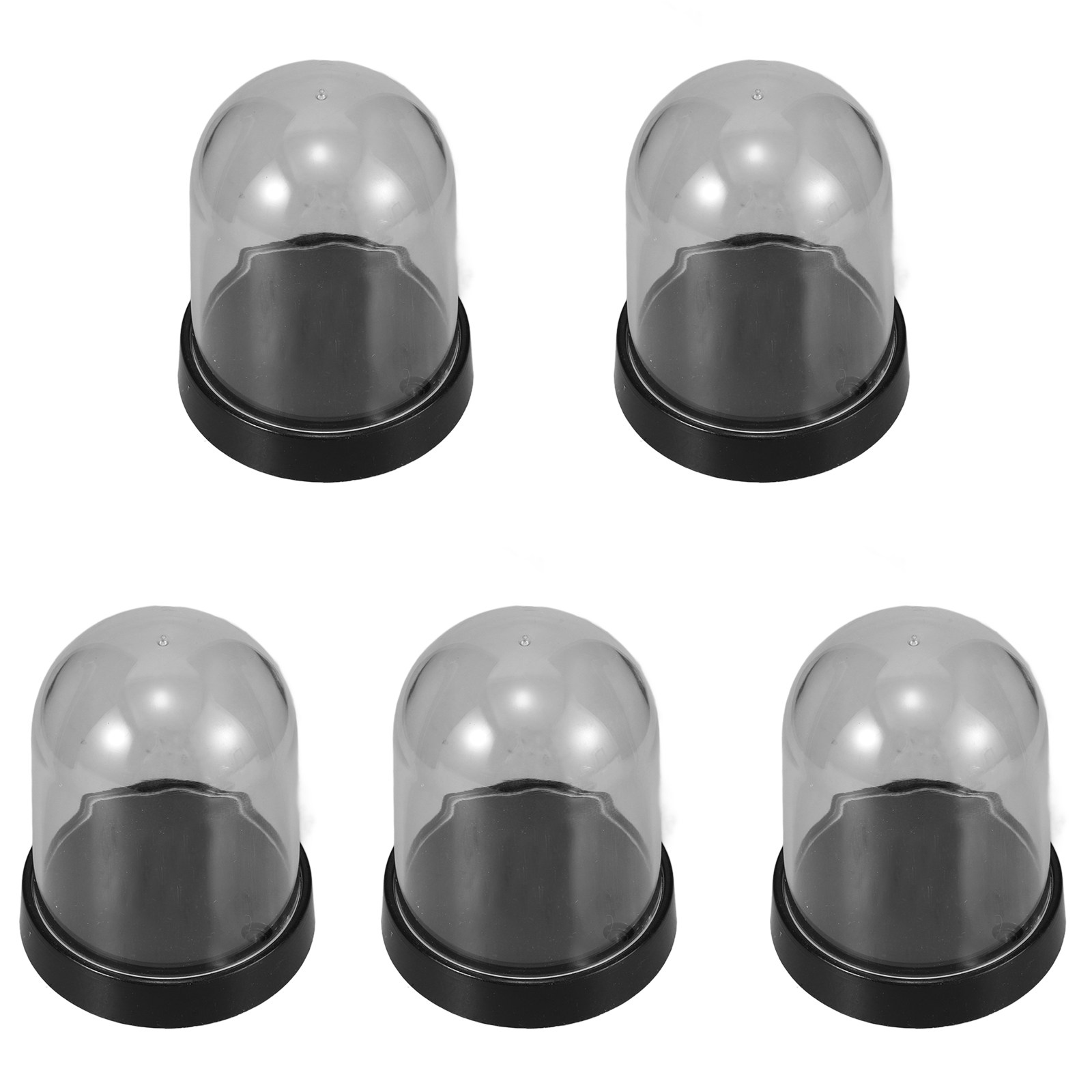 Plastic Dome Clear - 5 ensembles de cloches transparentes en