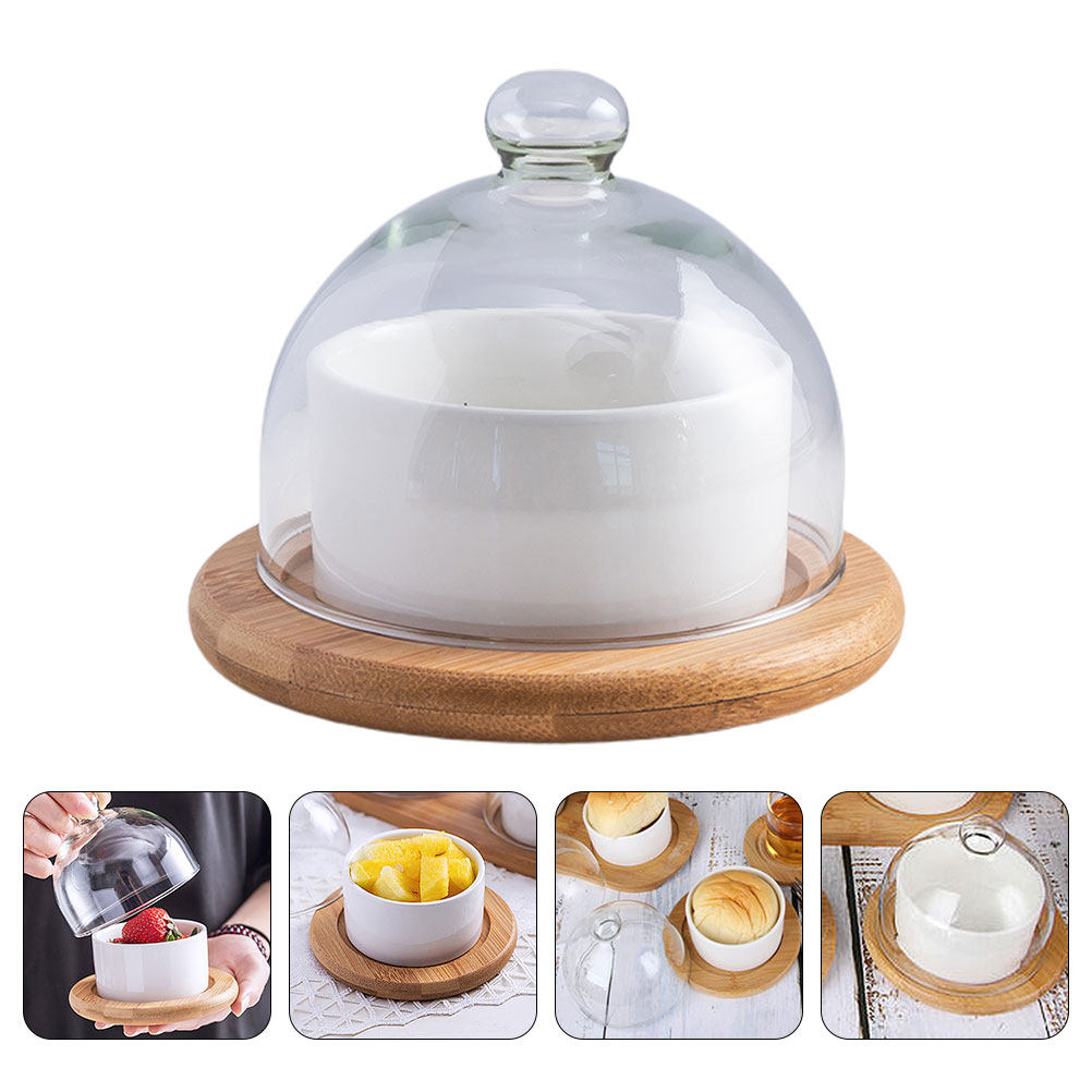 Plastic Dome Clear - Ensemble de saladiers en céramique avec