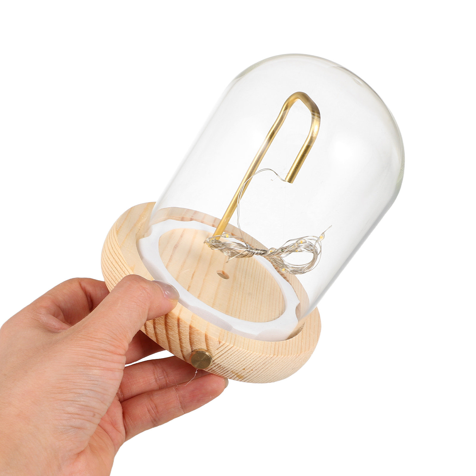 Plastic Dome Clear - Cloche en verre avec base en