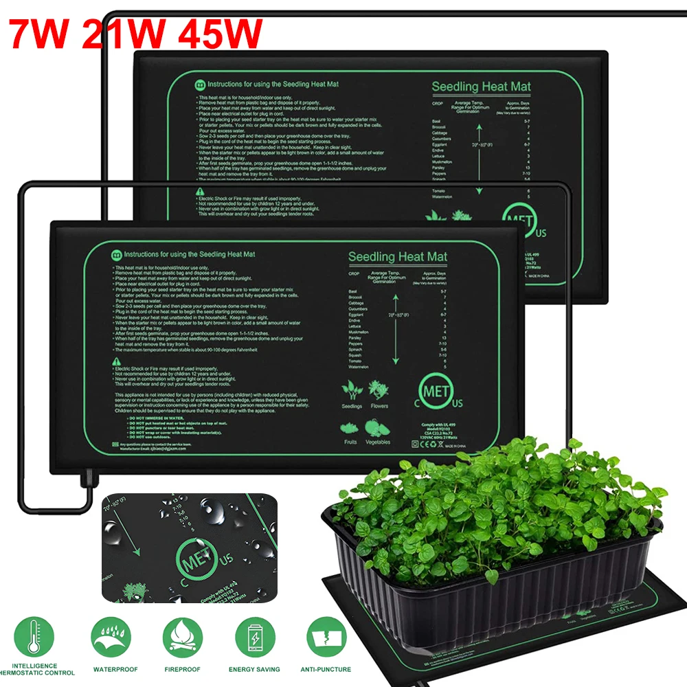 Rooting Gel Clone - Tapis chauffant pour semis, 10/25/50CM, pour