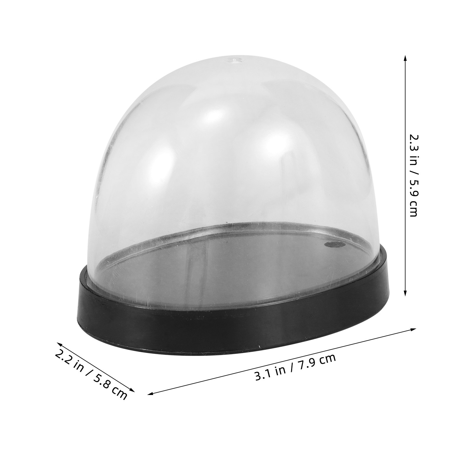 5 Ensembles de Cloches en Plas - Plastic Dome Clear avis et prix
