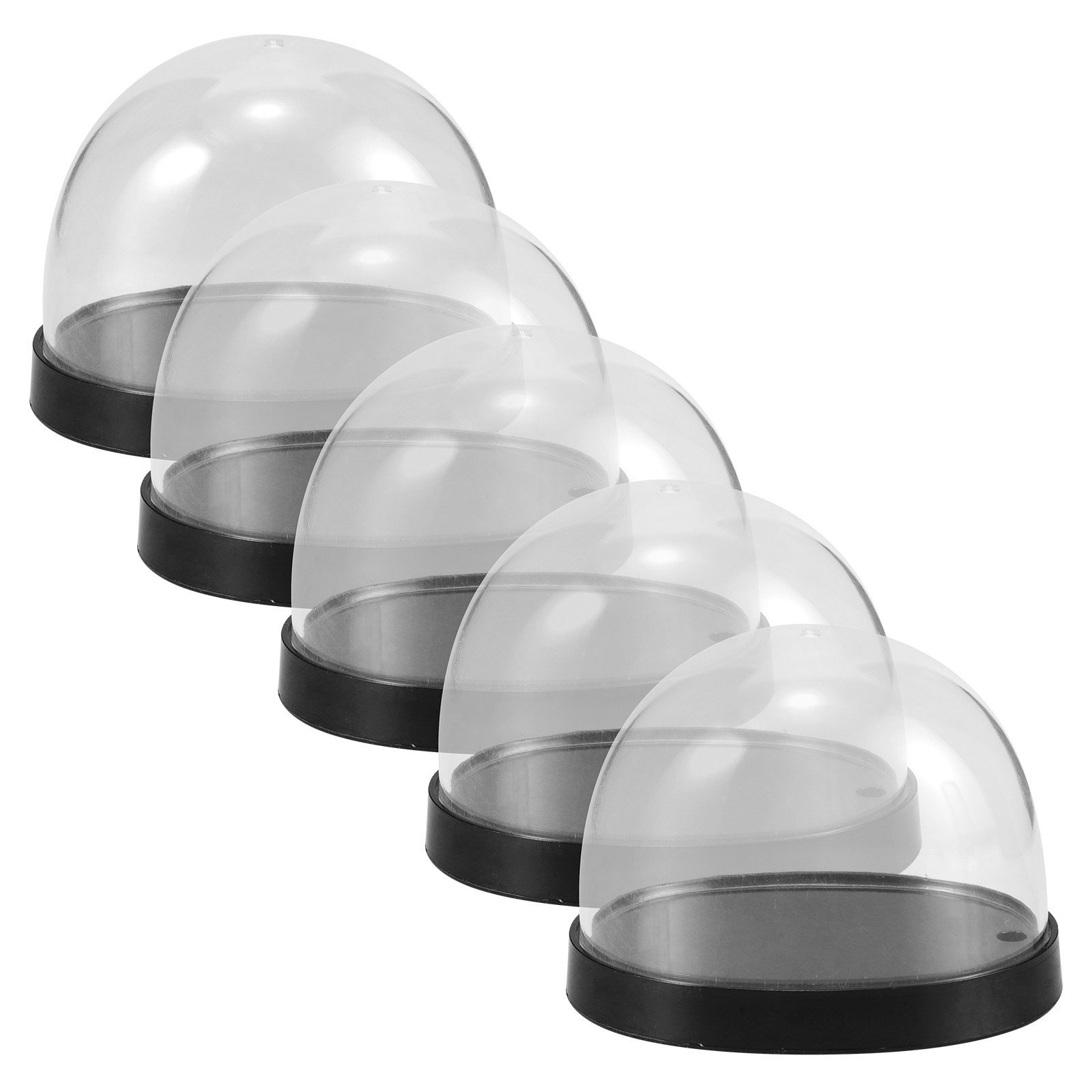 5 Ensembles de Cloches en Plas - Plastic Dome Clear avis et prix