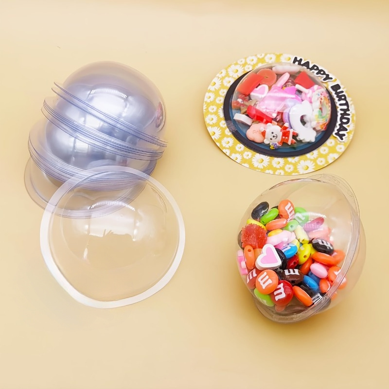 Lot de 10 dômes à bonbons en p - Plastic Dome Clear avis et prix