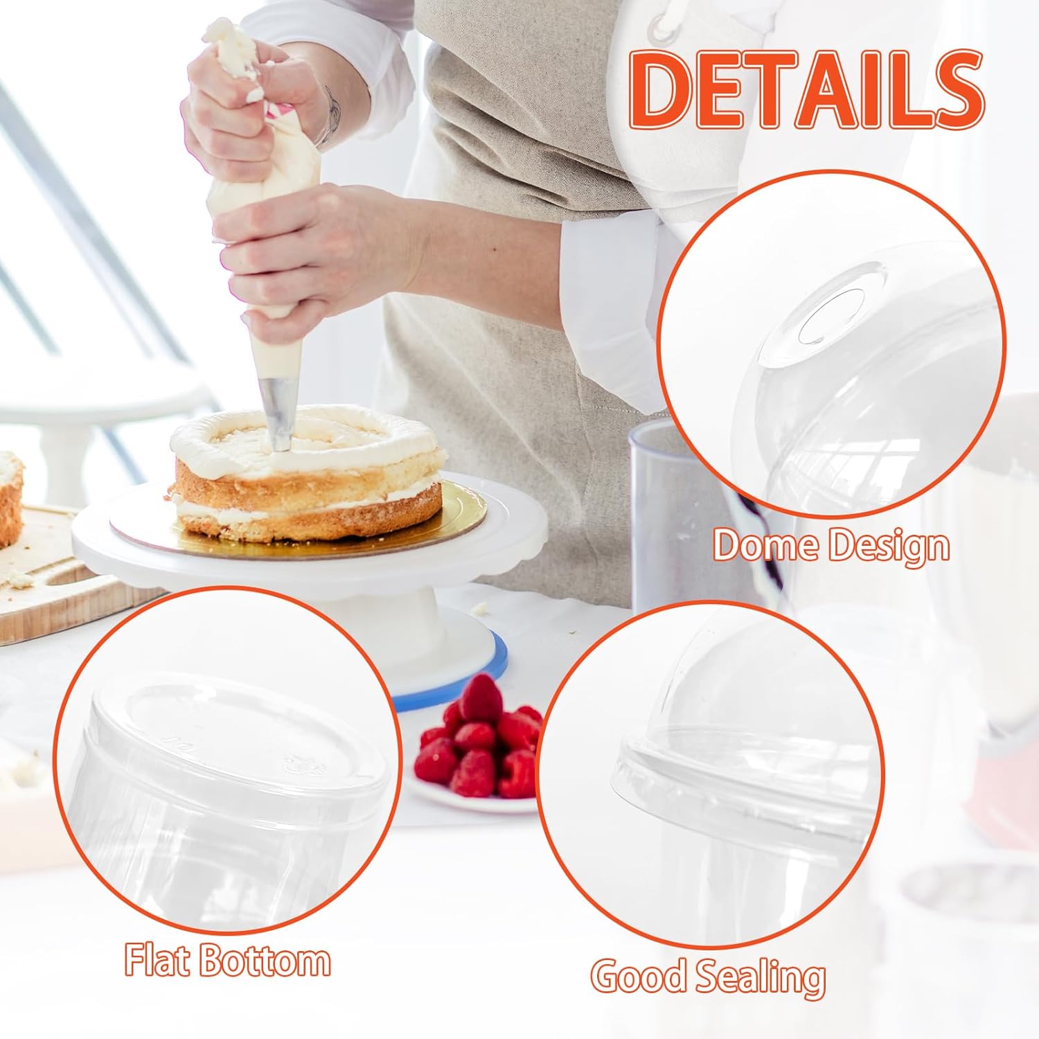 Lot de 50 gobelets en plastiqu - Plastic Dome Clear avis et prix