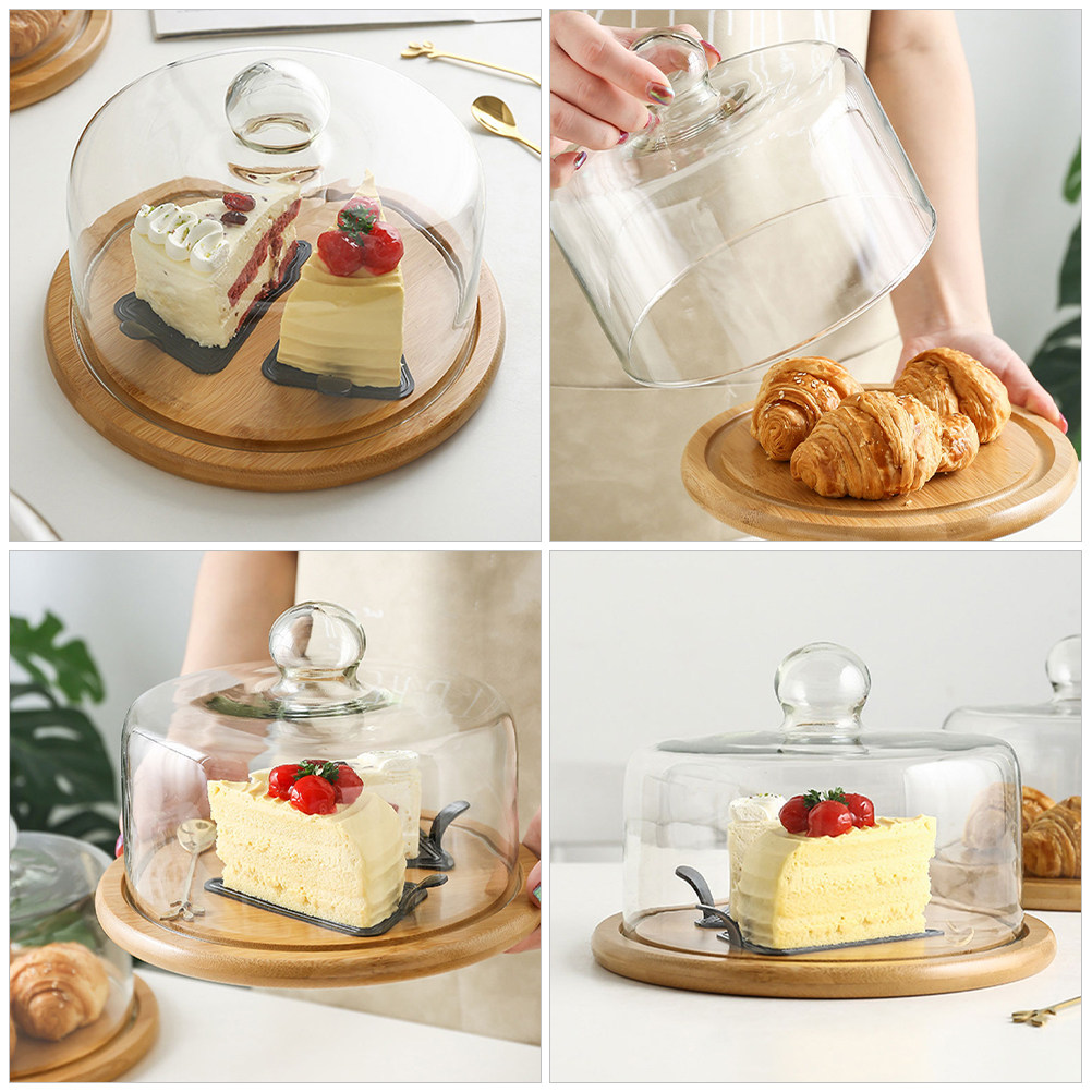 Cloche à dessert en verre tran - Plastic Dome Clear avis et prix